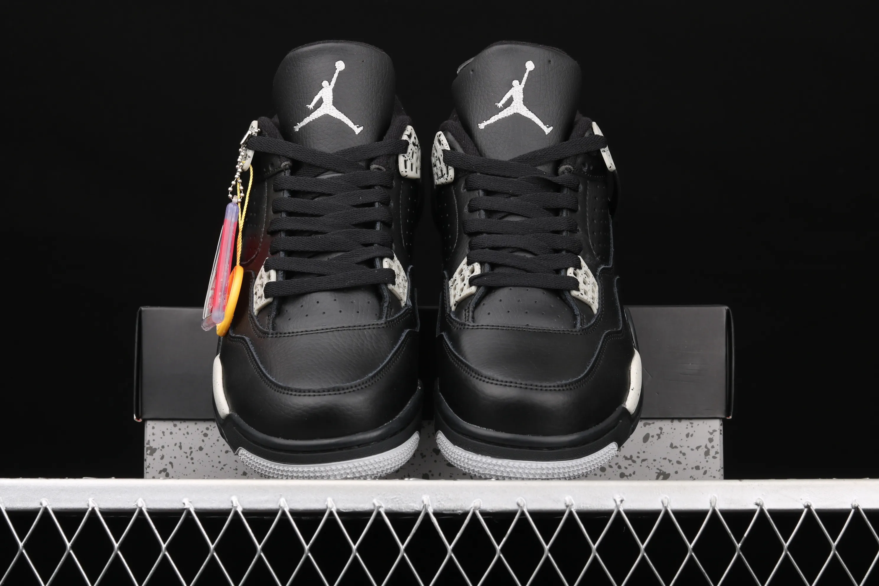 All categories Air Jordan Jordan series basketball shoes Air Jordan 4 G version Air Jordan 4 Retro LS AJ4 Joe 4 splash black and white basketball shoes 314254-003
